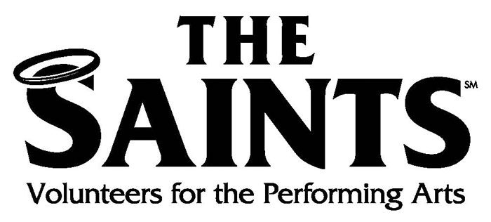 The Saints volunteers for the performing arts logo