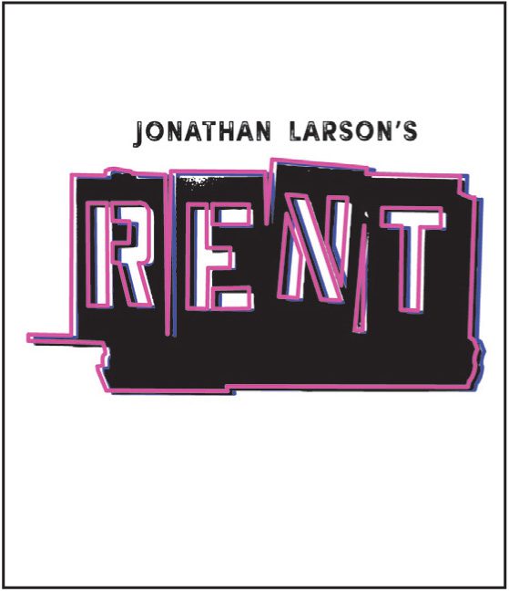 Jonathan Larson's Rent poster art