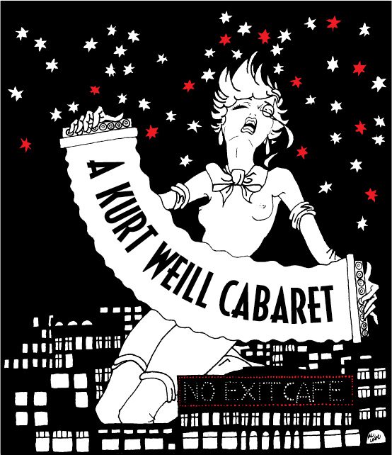 A Kurt Weill Cabaret poster art
