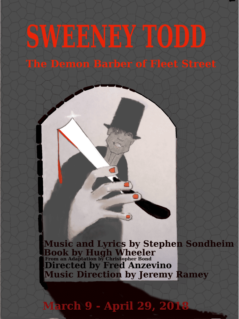 Sweeney Todd The Demon Barber of Fleet Street poster art